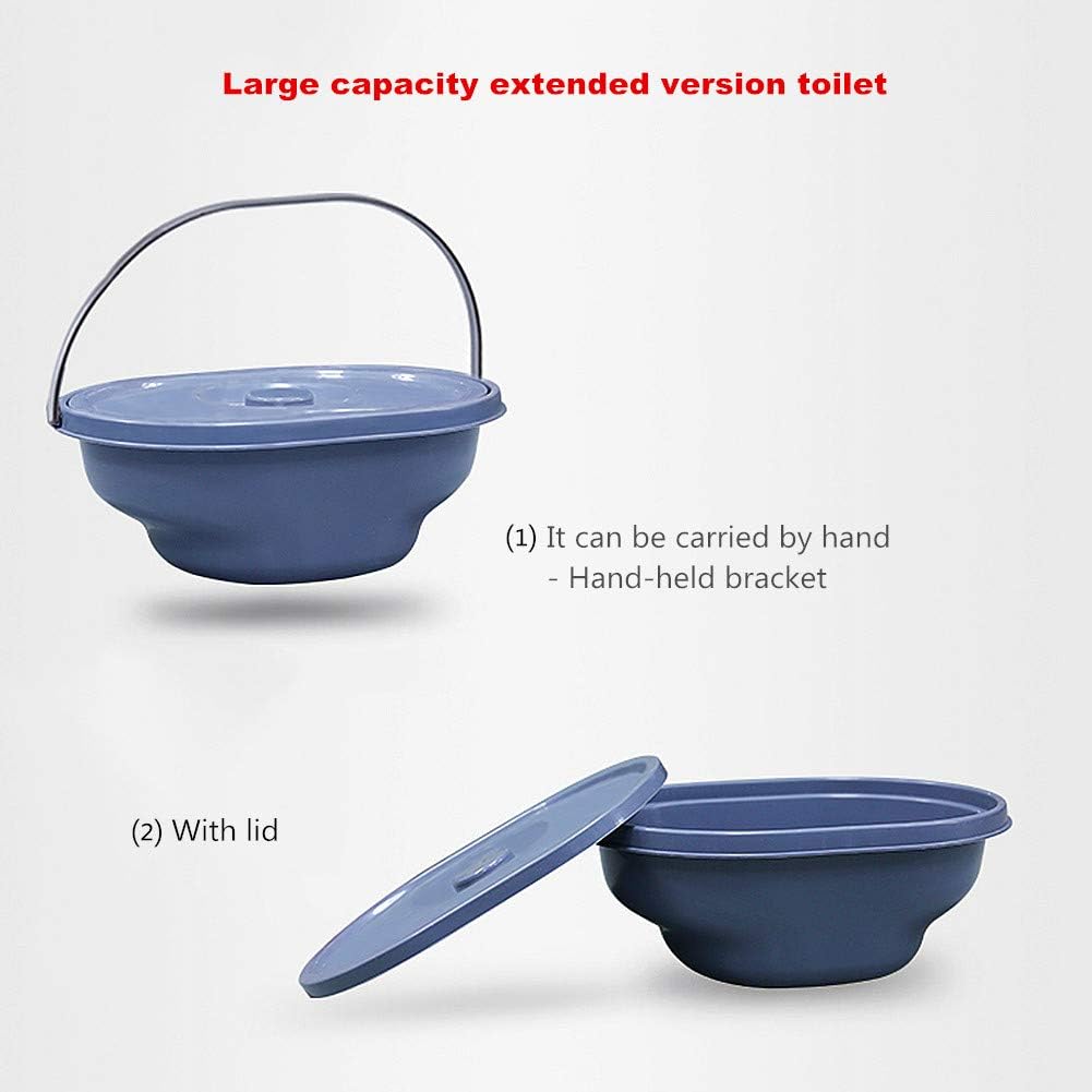 Mobile Shower Chair, 4-in-1 Toilet Commode Wheelchair with Brakes - Image 10