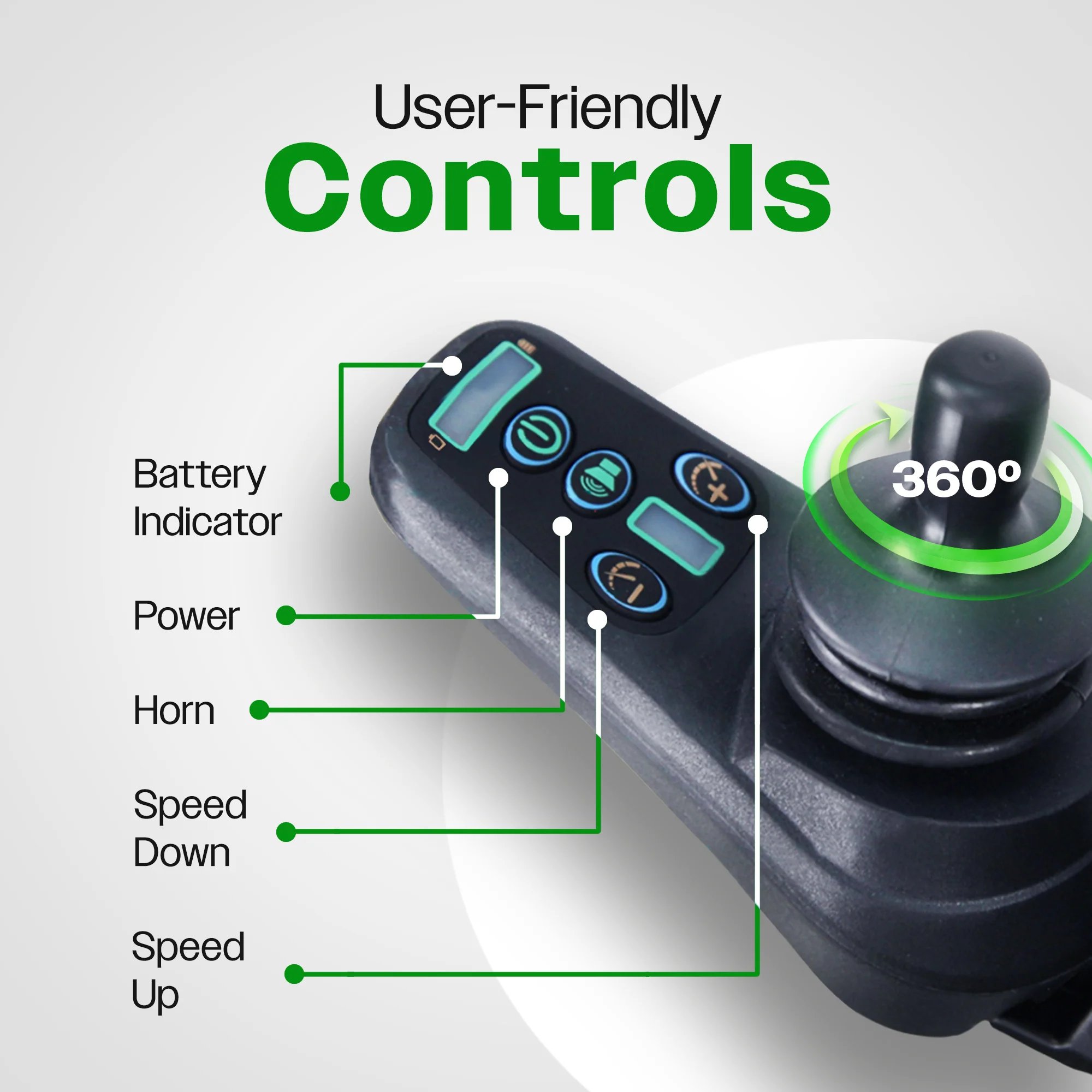 ARTEMIS (BLACK) Folding Lightweight Electric Wheelchairs 265lbs -500W- 13Miles - Image 4