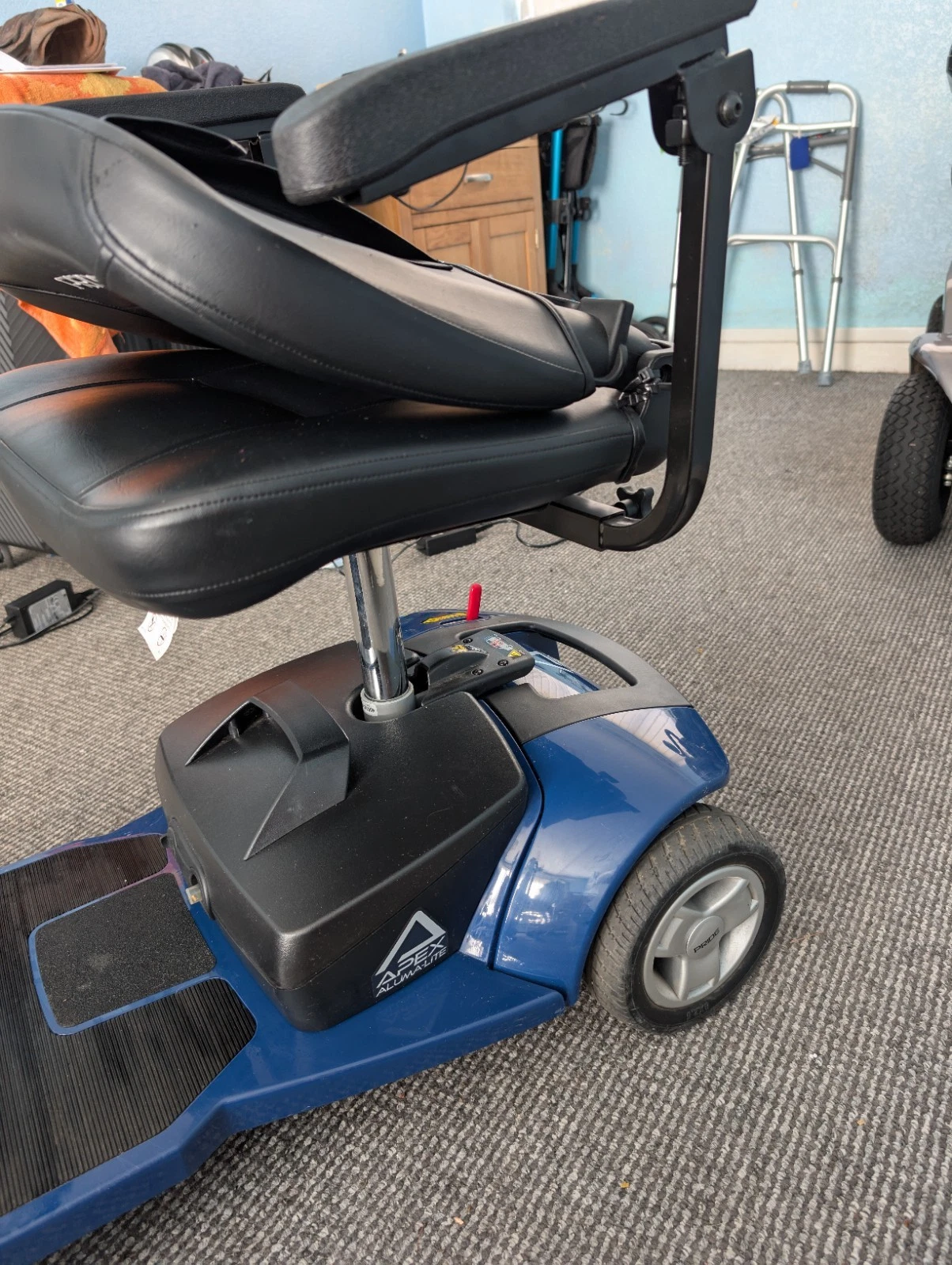 Pride Apex Alumalite Mobility Scooter Blue - Image 6
