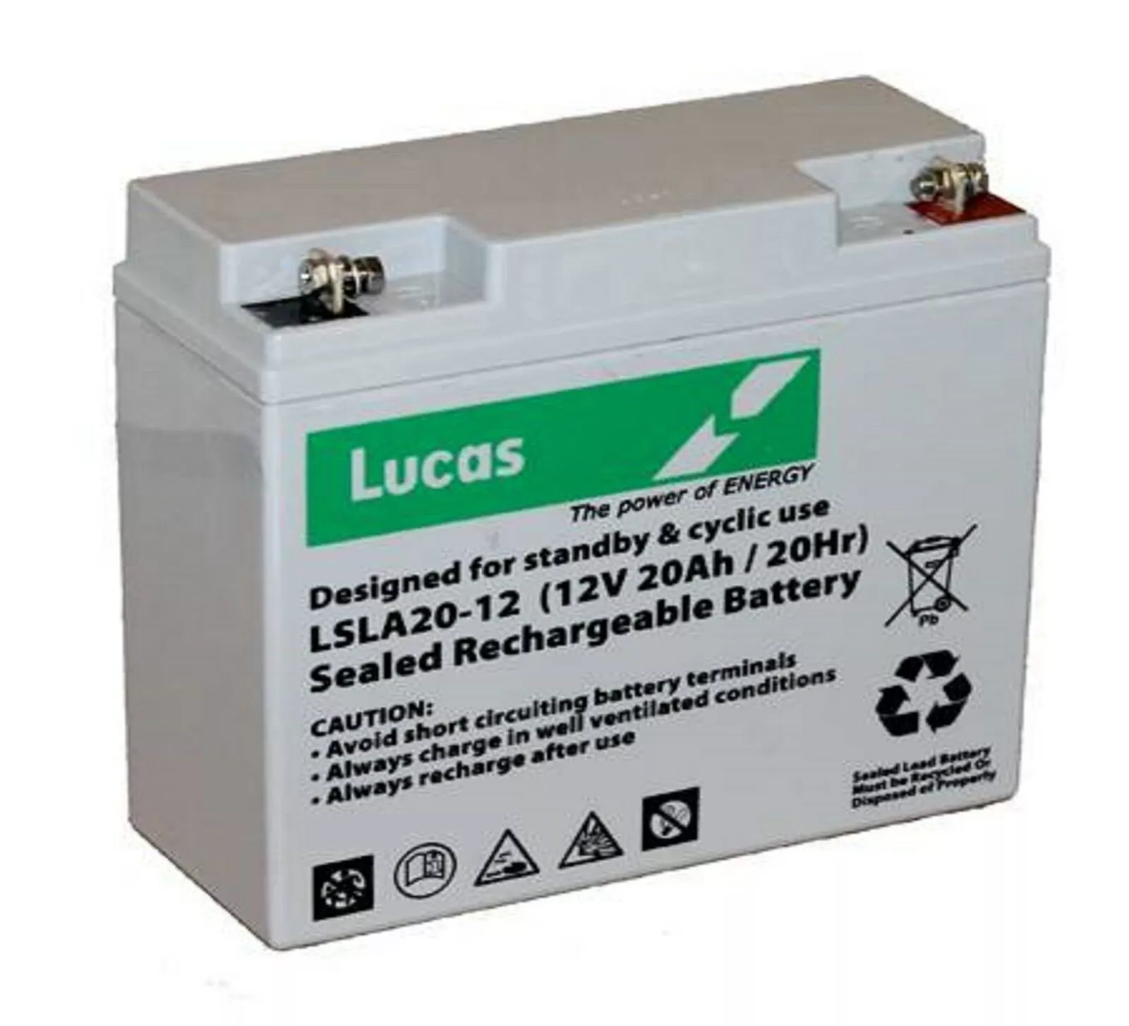 Lucas 12V 20Ah AGM/GEL Mobility Scooter & Wheelchair Batteries